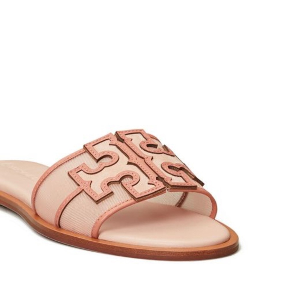 Tory Burch Women's Pink Ines Slide Sandals. Size 7
